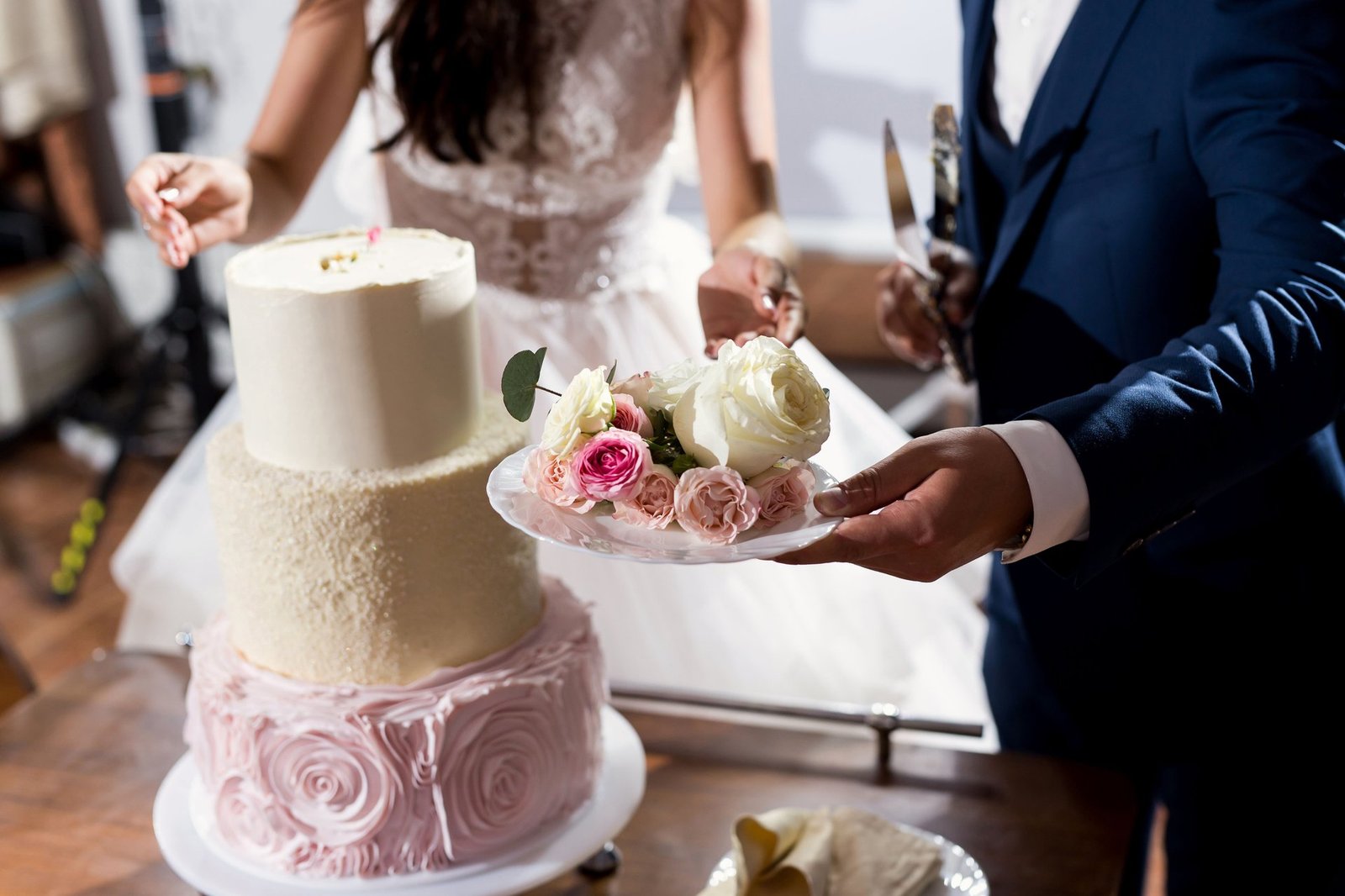 Bolo de casamento elegante